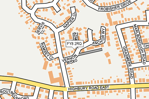FY8 2RQ map - OS OpenMap – Local (Ordnance Survey) FY8 2RQ map - OS OpenMap – Local (Ordnance Survey)