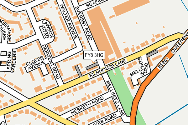 FY8 3HG map - OS OpenMap – Local (Ordnance Survey) FY8 3HG map - OS OpenMap – Local (Ordnance Survey)