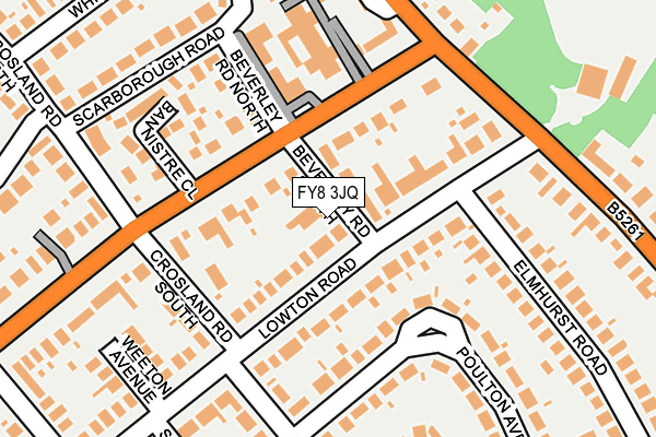 FY8 3JQ map - OS OpenMap – Local (Ordnance Survey) FY8 3JQ map - OS OpenMap – Local (Ordnance Survey)