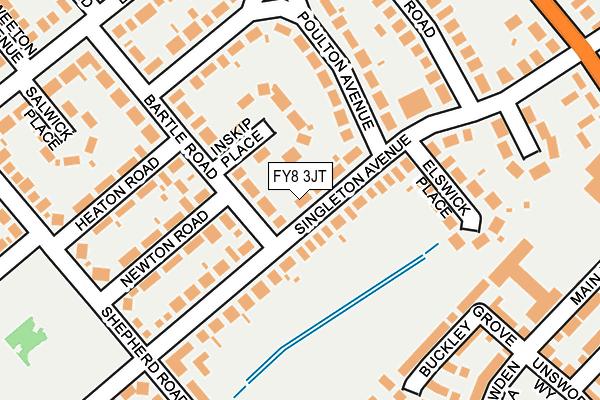 FY8 3JT map - OS OpenMap – Local (Ordnance Survey) FY8 3JT map - OS OpenMap – Local (Ordnance Survey)