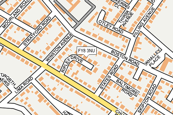 FY8 3NU map - OS OpenMap – Local (Ordnance Survey) FY8 3NU map - OS OpenMap – Local (Ordnance Survey)