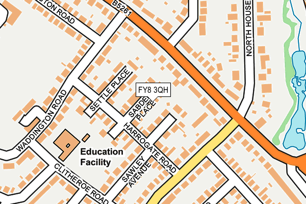 FY8 3QH map - OS OpenMap – Local (Ordnance Survey) FY8 3QH map - OS OpenMap – Local (Ordnance Survey)
