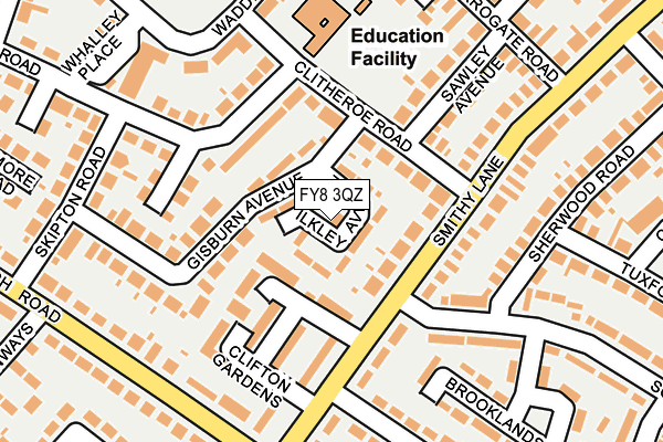 FY8 3QZ map - OS OpenMap – Local (Ordnance Survey) FY8 3QZ map - OS OpenMap – Local (Ordnance Survey)