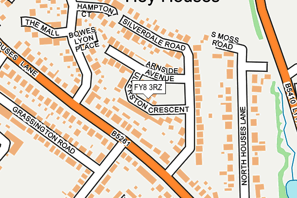 FY8 3RZ map - OS OpenMap – Local (Ordnance Survey) FY8 3RZ map - OS OpenMap – Local (Ordnance Survey)