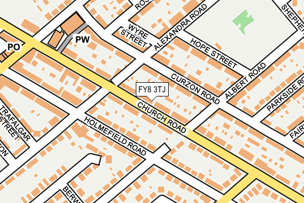 FY8 3TJ map - OS OpenMap – Local (Ordnance Survey) FY8 3TJ map - OS OpenMap – Local (Ordnance Survey)
