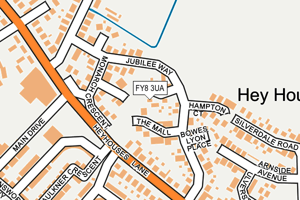 FY8 3UA map - OS OpenMap – Local (Ordnance Survey) FY8 3UA map - OS OpenMap – Local (Ordnance Survey)