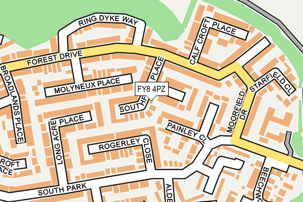 FY8 4PZ map - OS OpenMap – Local (Ordnance Survey) FY8 4PZ map - OS OpenMap – Local (Ordnance Survey)