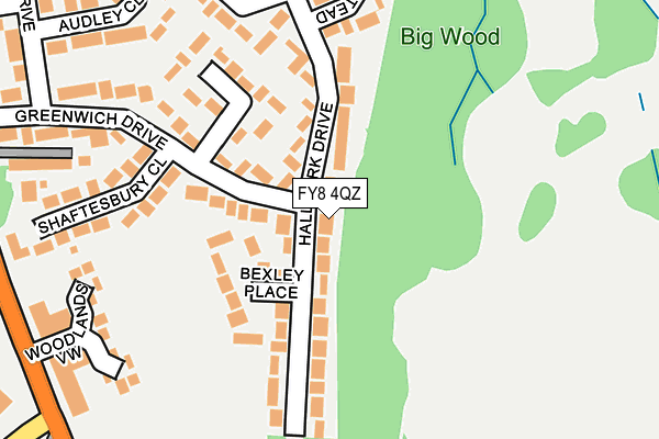 FY8 4QZ map - OS OpenMap – Local (Ordnance Survey) FY8 4QZ map - OS OpenMap – Local (Ordnance Survey)
