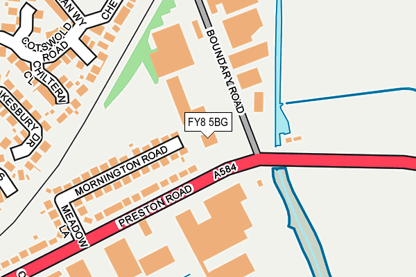 FY8 5BG map - OS OpenMap – Local (Ordnance Survey)