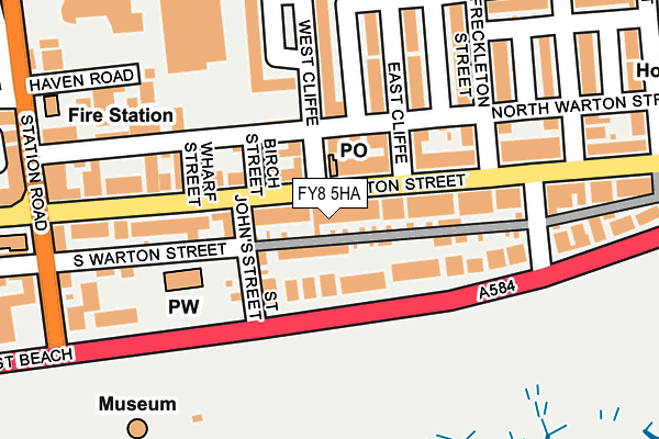 FY8 5HA map - OS OpenMap – Local (Ordnance Survey)