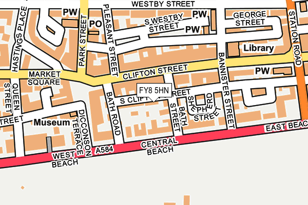 FY8 5HN map - OS OpenMap – Local (Ordnance Survey) FY8 5HN map - OS OpenMap – Local (Ordnance Survey)