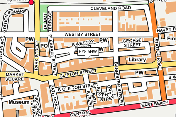 FY8 5HW map - OS OpenMap – Local (Ordnance Survey)