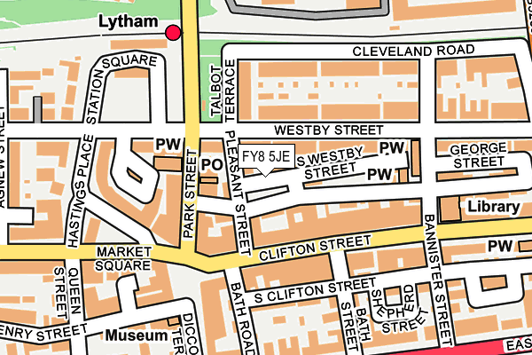 FY8 5JE map - OS OpenMap – Local (Ordnance Survey)