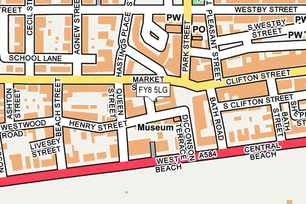 FY8 5LG map - OS OpenMap – Local (Ordnance Survey) FY8 5LG map - OS OpenMap – Local (Ordnance Survey)