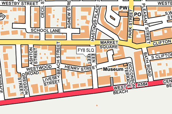 FY8 5LQ map - OS OpenMap – Local (Ordnance Survey) FY8 5LQ map - OS OpenMap – Local (Ordnance Survey)