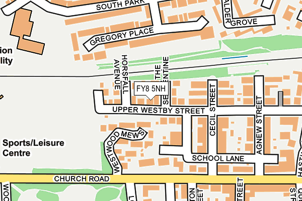 FY8 5NH map - OS OpenMap – Local (Ordnance Survey) FY8 5NH map - OS OpenMap – Local (Ordnance Survey)