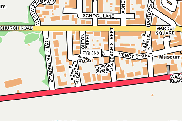 FY8 5NX map - OS OpenMap – Local (Ordnance Survey) FY8 5NX map - OS OpenMap – Local (Ordnance Survey)