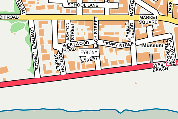 FY8 5NY map - OS OpenMap – Local (Ordnance Survey) FY8 5NY map - OS OpenMap – Local (Ordnance Survey)
