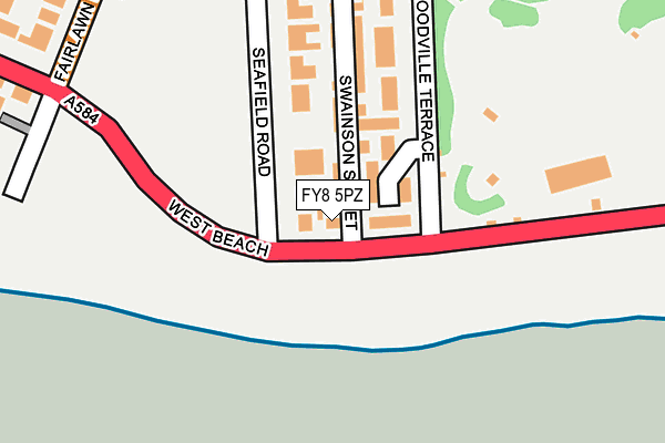 FY8 5PZ map - OS OpenMap – Local (Ordnance Survey) FY8 5PZ map - OS OpenMap – Local (Ordnance Survey)