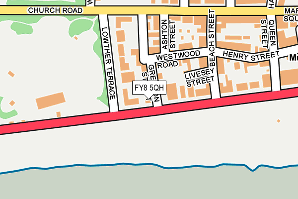 FY8 5QH map - OS OpenMap – Local (Ordnance Survey) FY8 5QH map - OS OpenMap – Local (Ordnance Survey)