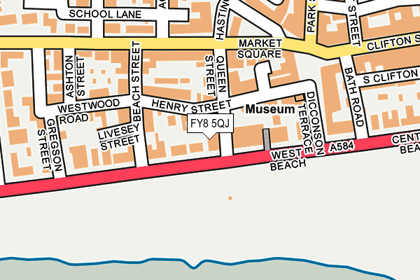 FY8 5QJ map - OS OpenMap – Local (Ordnance Survey) FY8 5QJ map - OS OpenMap – Local (Ordnance Survey)