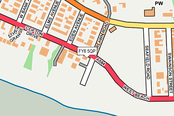 FY8 5QP map - OS OpenMap – Local (Ordnance Survey) FY8 5QP map - OS OpenMap – Local (Ordnance Survey)