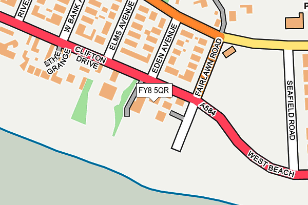 FY8 5QR map - OS OpenMap – Local (Ordnance Survey) FY8 5QR map - OS OpenMap – Local (Ordnance Survey)