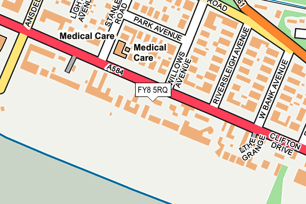 FY8 5RQ map - OS OpenMap – Local (Ordnance Survey) FY8 5RQ map - OS OpenMap – Local (Ordnance Survey)