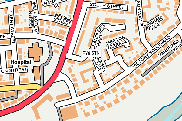 FY8 5TN map - OS OpenMap – Local (Ordnance Survey) FY8 5TN map - OS OpenMap – Local (Ordnance Survey)