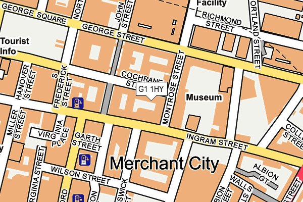 G1 1HY map - OS OpenMap – Local (Ordnance Survey)