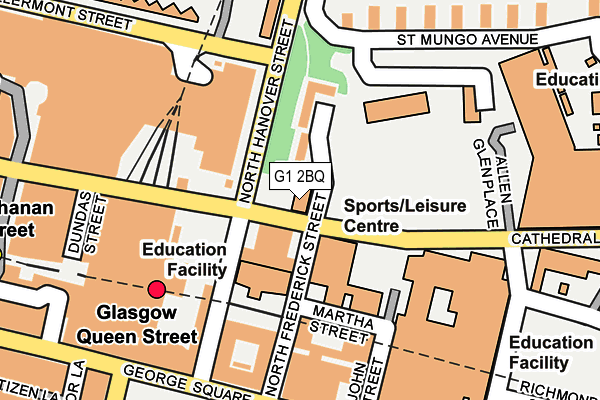 G1 2BQ map - OS OpenMap – Local (Ordnance Survey) G1 2BQ map - OS OpenMap – Local (Ordnance Survey)
