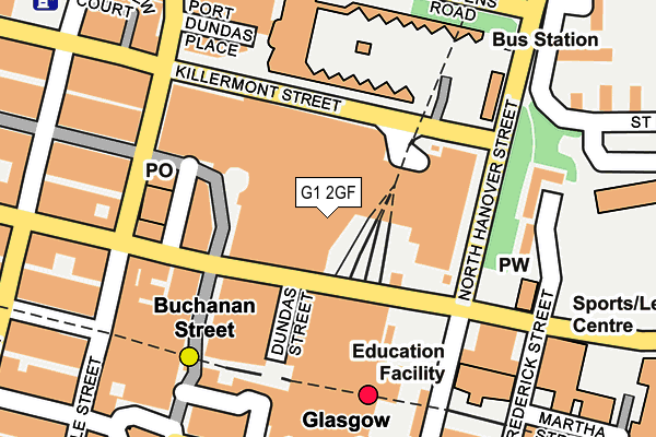 G1 2GF map - OS OpenMap – Local (Ordnance Survey) G1 2GF map - OS OpenMap – Local (Ordnance Survey)