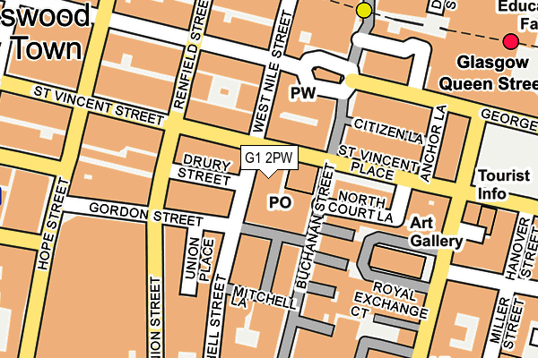 G1 2PW map - OS OpenMap – Local (Ordnance Survey) G1 2PW map - OS OpenMap – Local (Ordnance Survey)