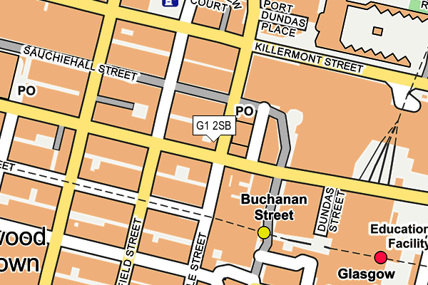 G1 2SB map - OS OpenMap – Local (Ordnance Survey) G1 2SB map - OS OpenMap – Local (Ordnance Survey)