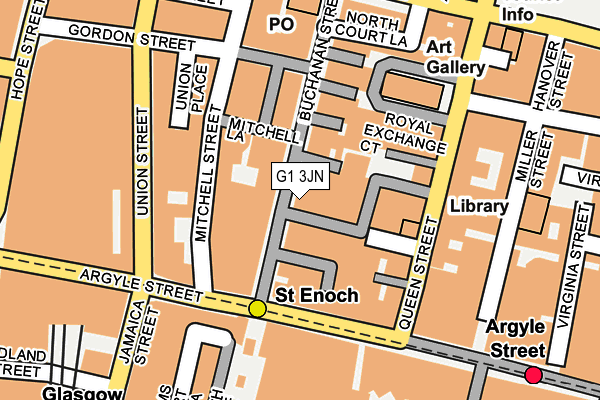 G1 3JN map - OS OpenMap – Local (Ordnance Survey)