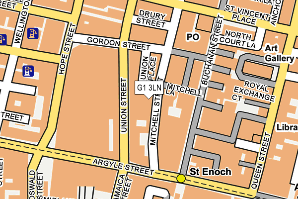 G1 3LN map - OS OpenMap – Local (Ordnance Survey) G1 3LN map - OS OpenMap – Local (Ordnance Survey)