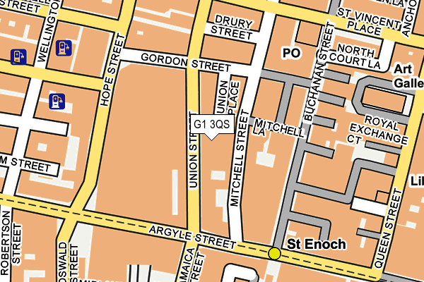 G1 3QS map - OS OpenMap – Local (Ordnance Survey) G1 3QS map - OS OpenMap – Local (Ordnance Survey)