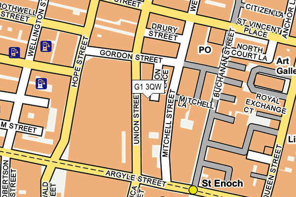 G1 3QW map - OS OpenMap – Local (Ordnance Survey) G1 3QW map - OS OpenMap – Local (Ordnance Survey)