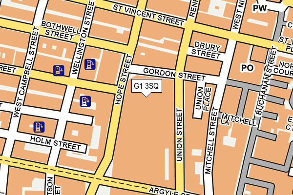 G1 3SQ map - OS OpenMap – Local (Ordnance Survey) G1 3SQ map - OS OpenMap – Local (Ordnance Survey)