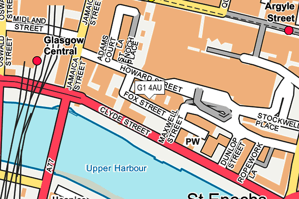 G1 4AU map - OS OpenMap – Local (Ordnance Survey) G1 4AU map - OS OpenMap – Local (Ordnance Survey)