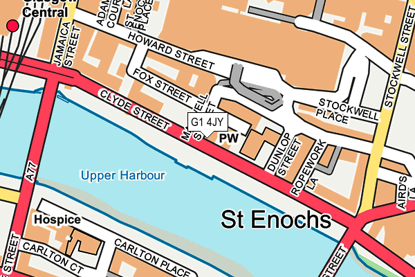 G1 4JY map - OS OpenMap – Local (Ordnance Survey) G1 4JY map - OS OpenMap – Local (Ordnance Survey)