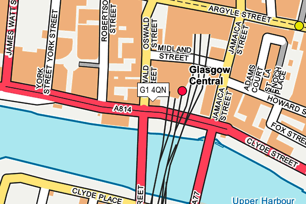 G1 4QN map - OS OpenMap – Local (Ordnance Survey) G1 4QN map - OS OpenMap – Local (Ordnance Survey)