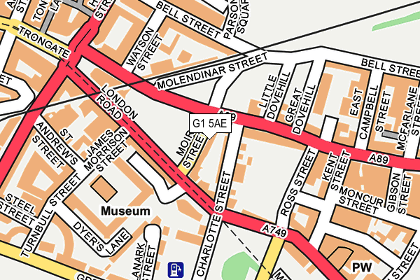 G1 5AE map - OS OpenMap – Local (Ordnance Survey) G1 5AE map - OS OpenMap – Local (Ordnance Survey)