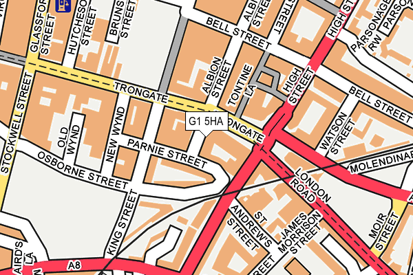 G1 5HA map - OS OpenMap – Local (Ordnance Survey) G1 5HA map - OS OpenMap – Local (Ordnance Survey)