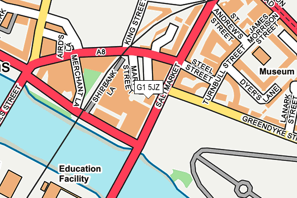 G1 5JZ map - OS OpenMap – Local (Ordnance Survey) G1 5JZ map - OS OpenMap – Local (Ordnance Survey)