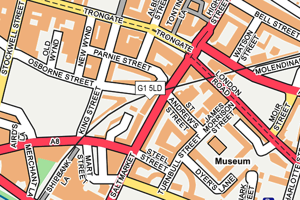 G1 5LD map - OS OpenMap – Local (Ordnance Survey) G1 5LD map - OS OpenMap – Local (Ordnance Survey)