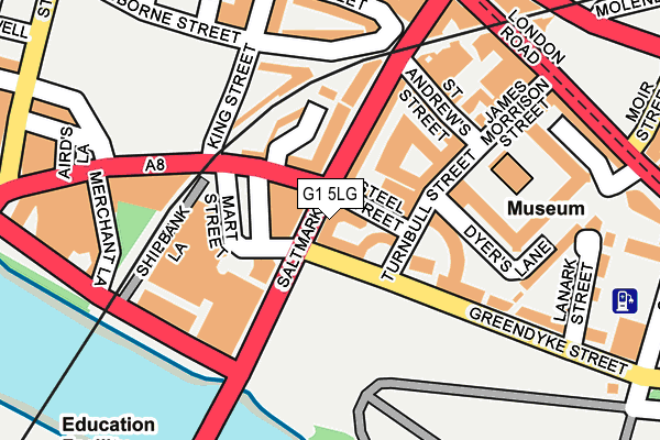 G1 5LG map - OS OpenMap – Local (Ordnance Survey) G1 5LG map - OS OpenMap – Local (Ordnance Survey)