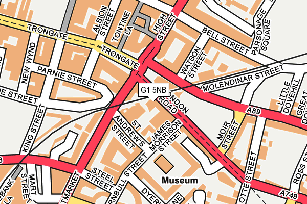 G1 5NB map - OS OpenMap – Local (Ordnance Survey) G1 5NB map - OS OpenMap – Local (Ordnance Survey)