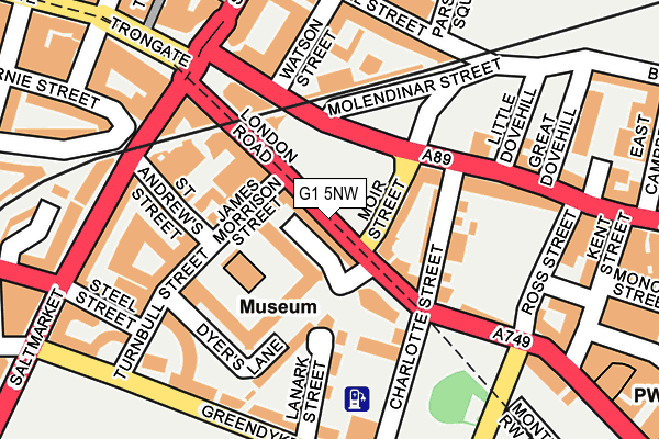 G1 5NW map - OS OpenMap – Local (Ordnance Survey) G1 5NW map - OS OpenMap – Local (Ordnance Survey)