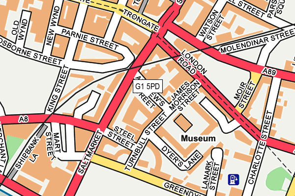 G1 5PD map - OS OpenMap – Local (Ordnance Survey) G1 5PD map - OS OpenMap – Local (Ordnance Survey)